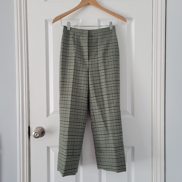 Michael Kors Collection Plaid Crop Pants - Picture 2 of 15